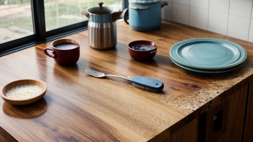 Almíbar casero de cítricos de estación cocinándose en una olla pequeña para un cóctel de autor.