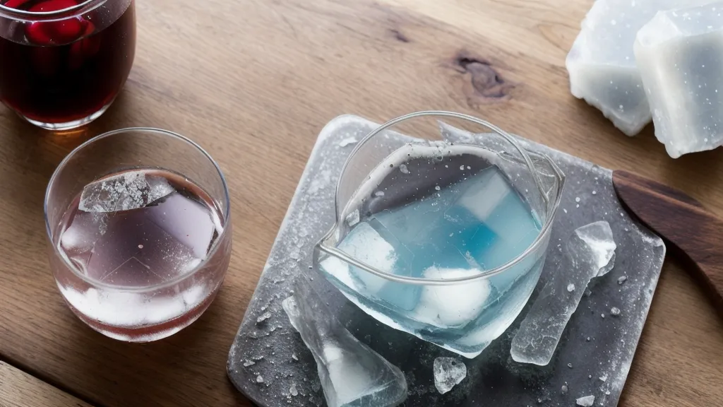 Conservadora de camping dentro del freezer doméstico, la técnica de bar para congelar hielo cristalino por capas