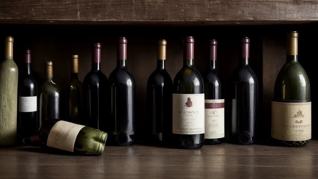 Botellas de vino guardadas en posición horizontal en el piso de un placard, un truco casero de departamento
