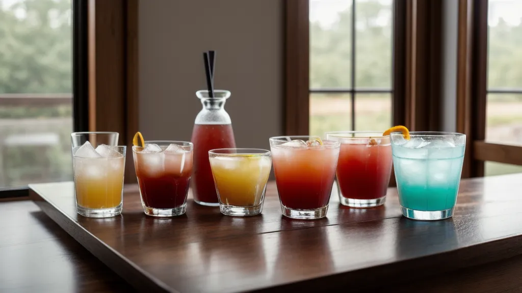 Cristalería de home bar con distintos tipos de copas para cócteles de autor