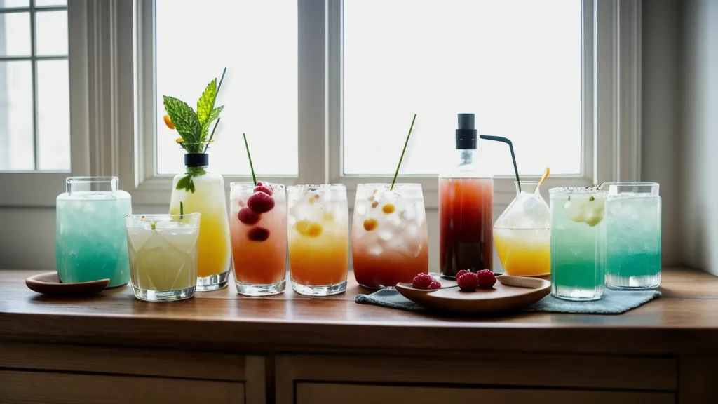 Vaso Collins de home bar con hielo y cítricos para un cóctel de autor largo