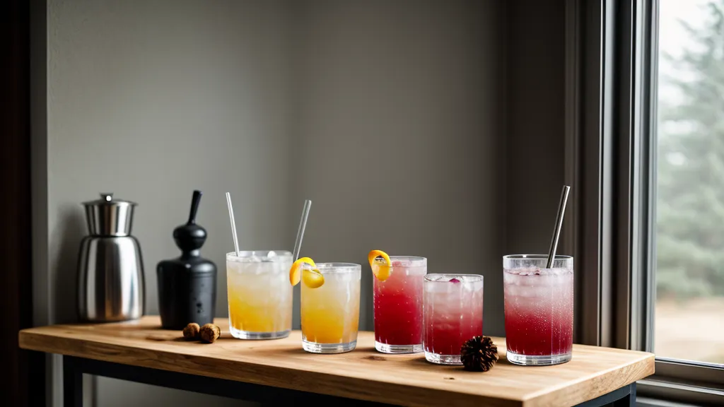 Vaso mezclador de vidrio con cuchara de bar, básico de un bar hogareño